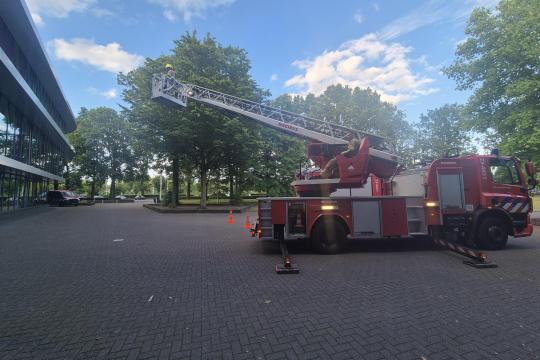 Geslaagde brandweeroefening op school