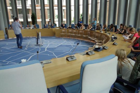 Projectpresentaties op gemeentehuis