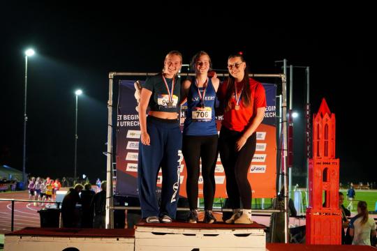 Goud en zilver op het NK Atletiek