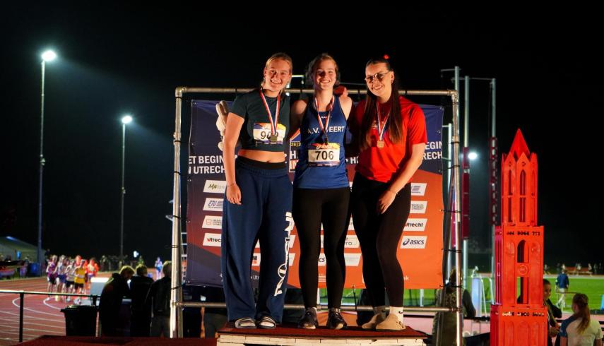 Goud en zilver op het NK Atletiek