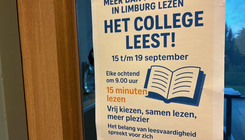 ‘Het College Leest!’ deze week iedere dag een kwartier