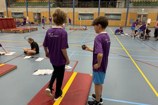 Sporten en bewegen tijdens projectweek Koers