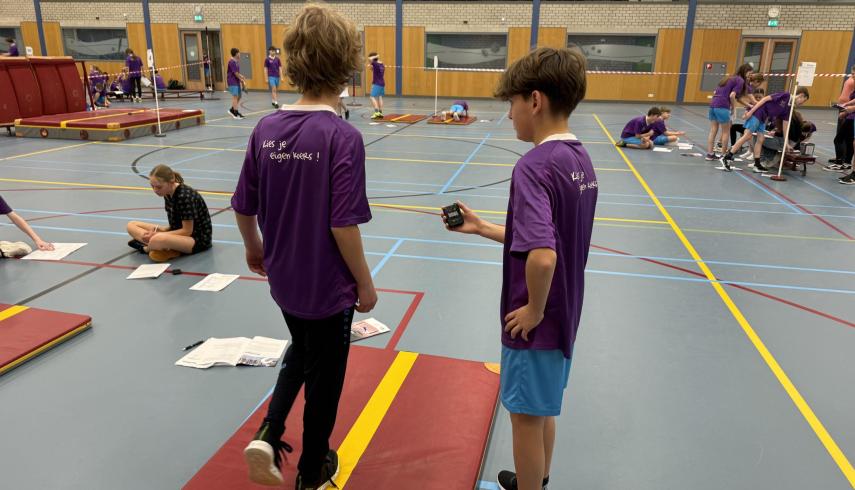 Sporten en bewegen tijdens projectweek Koers