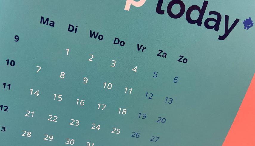 Geen studiedag: 27 november 