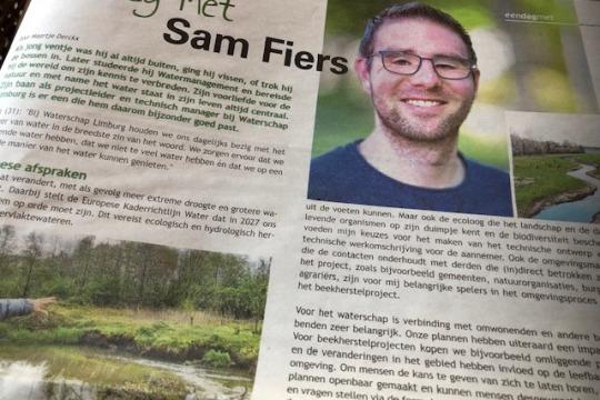 Oud-leerling Sam Fiers in Weert Magazine