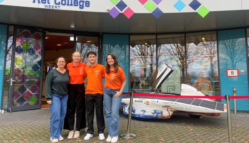 Jules Teeuwen met Solar Team naar Het College