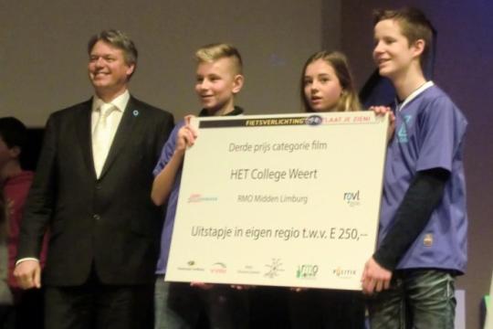 Derde plaats met fietsverlichtingscampagne