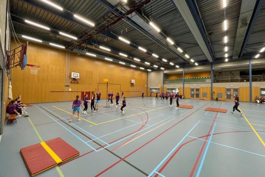 Sportieve afsluiting van de toetsweek